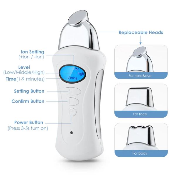 Microcurrent Facial Lifting Machine Electric Mini Beauty Instrument Handheld Galvanic Spa Skin Tightening Body Slimming Massager