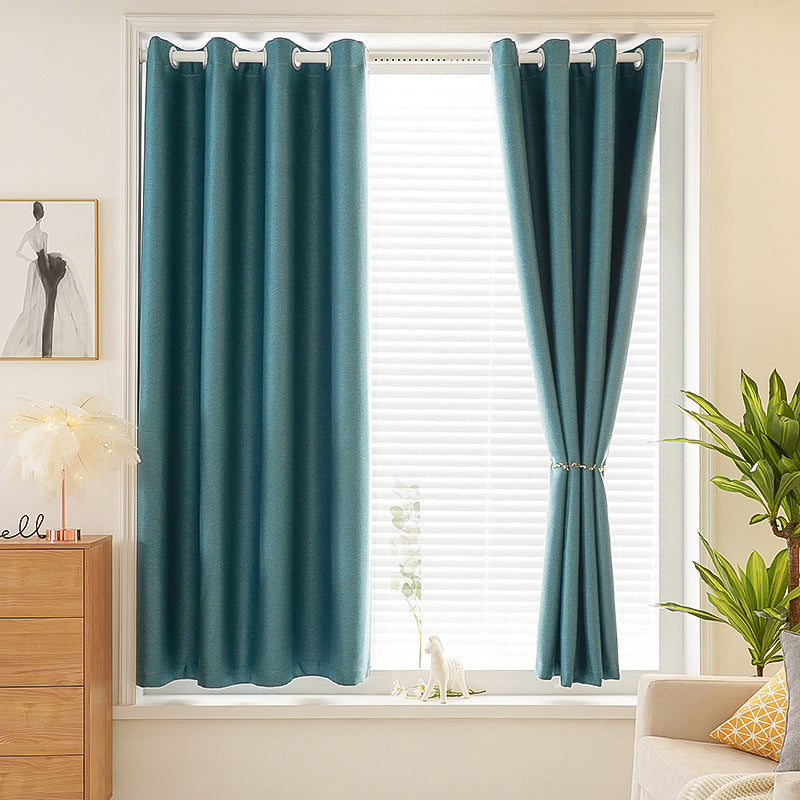 A798 chenille curtains full blackout pine leaf velvet new bedroom living room thick sunshade modern simple Curtain