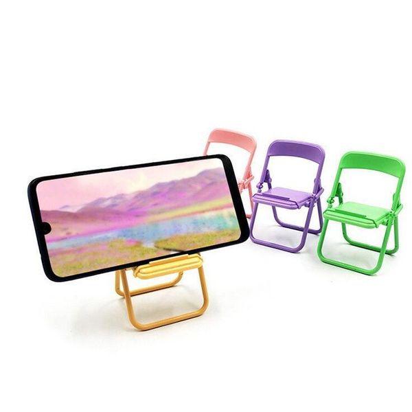 Desktop Mini Chair Stand Bracket Cute Sweet Creative Can Be Used As Decorative Ornaments Foldable Lazy Drama Mobile Smart Phone Doll Holders