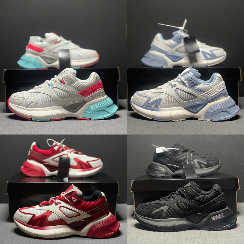 designer shoes Skateboarding Runner sneakers Mesh Leather Ma Sneakers suede running shoes rubber sole embossed shoe with box 661