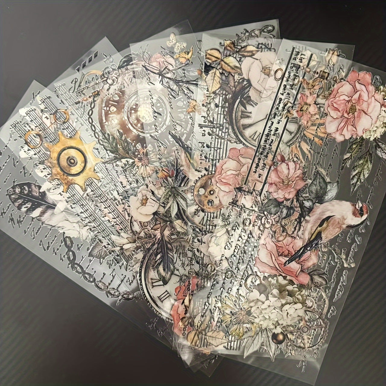 TEMU Uv Dtf Glass Transfer Stickers, 6 Sheets Of -a Themed Mug Transfer , Uv Dtf Transfer Stickers For 16oz Glasses, Furniture Crafts Woodworking Diy