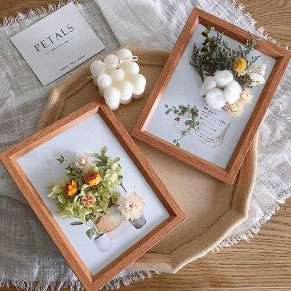 Dried Flowers DIY Photo Frame Making Material Artificial Flowers Wedding Decoration Flores Artificis He Decor AccessoriesT250122