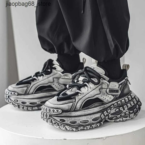 Casual Shoes Mens platform sports shoes with retro design skateboarding casual outdoor tennis running street style lace up 39-44 Q241225