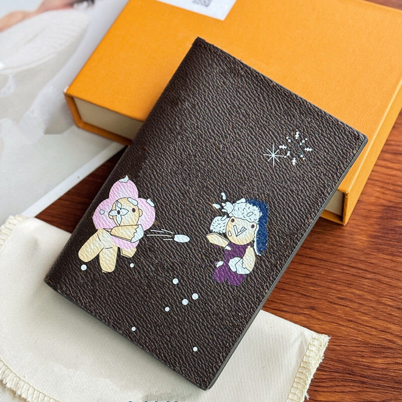 10a slender wallet card holder designer wallet pocket organizer Christmas cartoon 0098