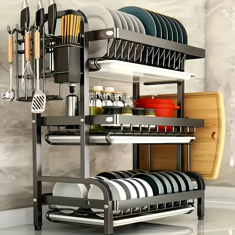 TEMU Bowl Rack Chopsticks Knife Storage Rack, Tabletop Storage Rack