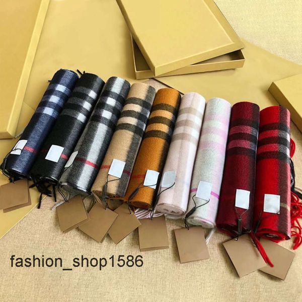 Stylish men women cashmere scarves classic plaid designer scarvf soft luxury autumn and winter long scarvf holiday gifts must have 9 styles