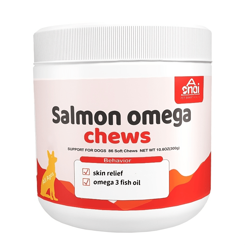 TEMU Skin & Coat Support Salmon Oil For Dogs, Shiny Coats Dog Rich In Epa & Dha Fatty Salmon Oil Supplement 10.6oz
