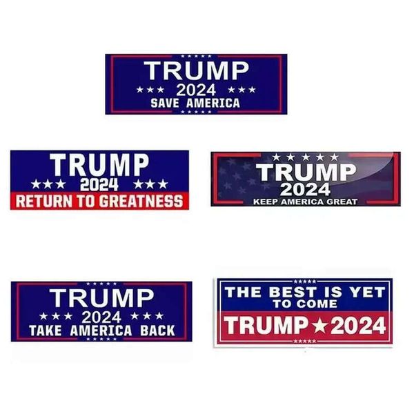 3X9inch Trump 2024 U.S. General Election Car Bumper Flags Stickers House Window Laptop Decal Take Back Keep America Great Sticker Fy3749 060
