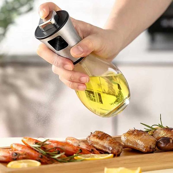 Olive oil dispenser bottle oil spray vinegar spray seasoning spray portable barbecue olive oil bottle 200ml Y241202
