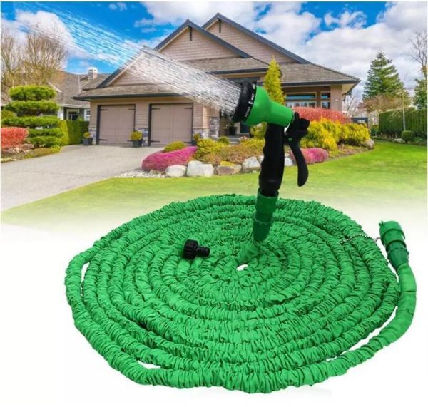 Garden Hose Pipe Water Hose Expandable Magic 7 Patterns Water Gun Foam Pot flexible reels Car Wash Gun Sprayer ZZ
