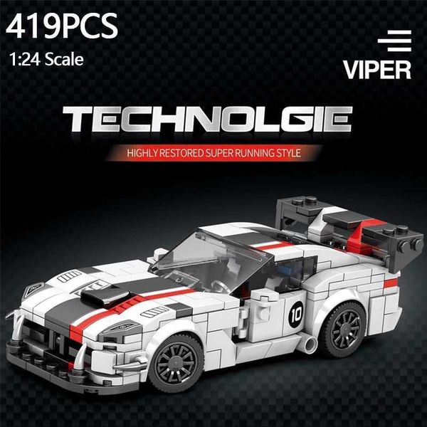 419PCS City Racing Car Model Building Blocks 1 24 Scale Classic Speed Champion Vehicle Model Bricks Kids Toys Holiday Gifts C250118