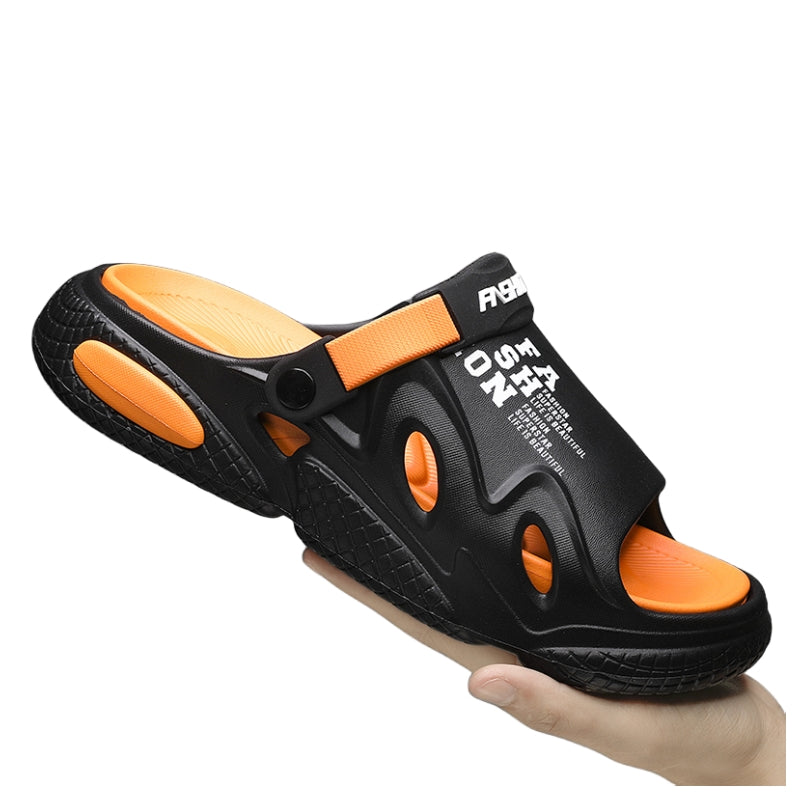 Men Slippers Outdoor Sandals Beach Comfortable Soft Indoor Slides Design Men Casual Shoes Flip-flops Home Slippers Size 34-47