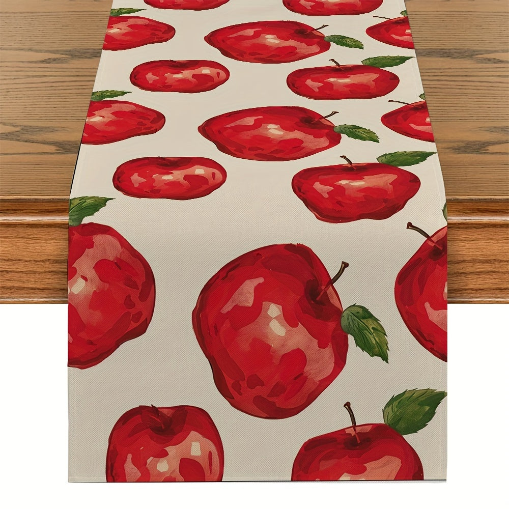TEMU Print Polyester Table Runner, Rectangle Woven Tabletop Decor For Kitchen, Dining Room, And Party Decoration - 180cm X 33cm