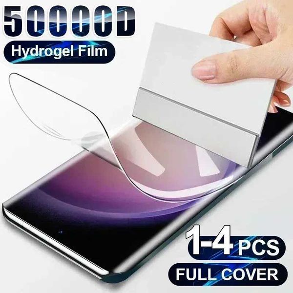 1-4Pcs Hydrogel Film For Samsung Galaxy S24 S23 S22 S21 S20 Ultra S10 S9 Plus A12 A34 A54 A53 A52 A33 A32 A71 Screen ProtectorT250115