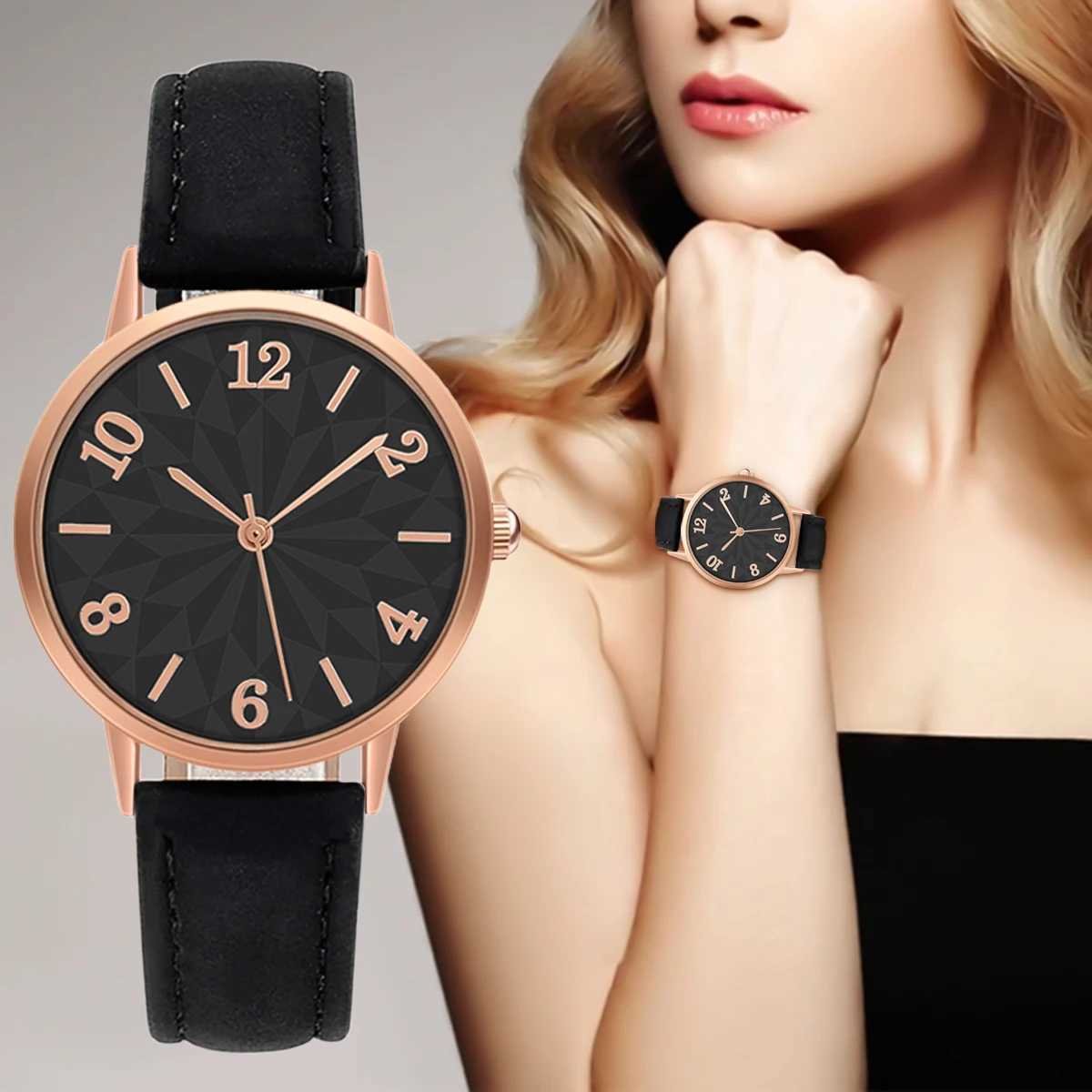 Fashion Womens Watch Leather Strap Wristwatch Quartz Watches For Women Clock Gift Reloj Mujer relogios femininoX240920