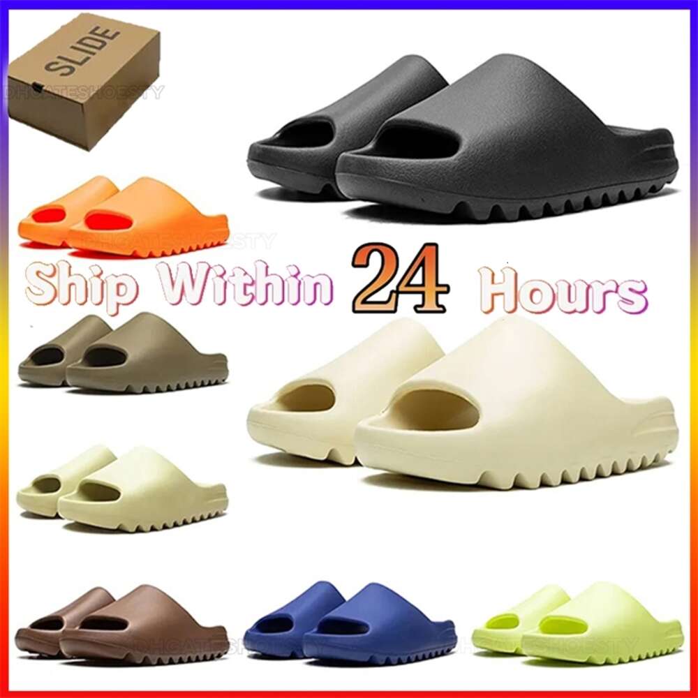 Slippers Shoes Sandals Designer Slides Ye Sliders Trainers Summer Slider Mens Fashion Yez with Box Bone White Resin Sand Beach Men Womens Sandalias