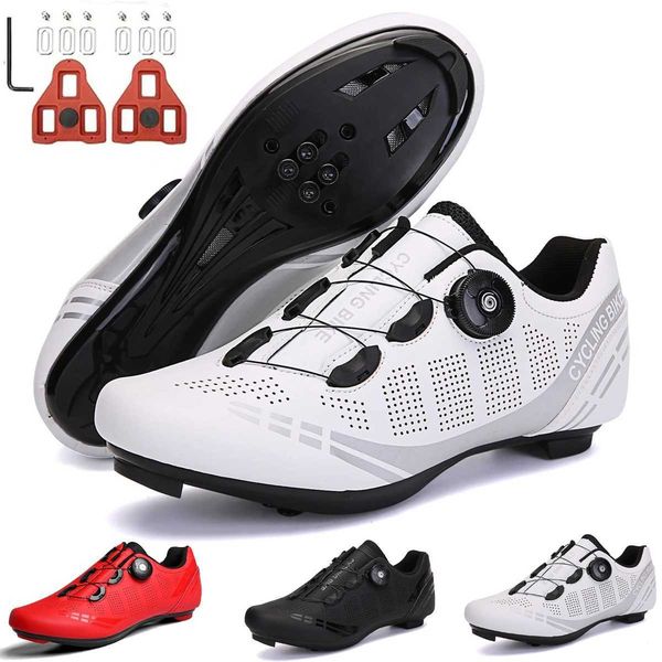 Bicycle shoes mens racing shoes self-locking speed bicycle sports shoes womens Spd Cleats mountain bike shoes Y240926