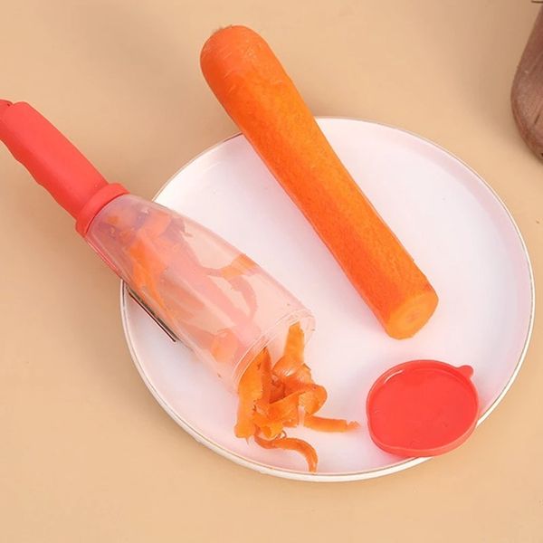 Stainless Steel Multi-functional Storage Peeler With A Container For Potato Cucumber Carrot Fruit Vegetable Tools Peeler Kitchen Tool Pelado