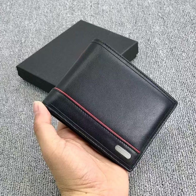 Men Designer Wallet Mclaren Joint Series Short Leather Nylon Wallet Mens Card Holder Business Recreation Credit Card Holder Coin Purse