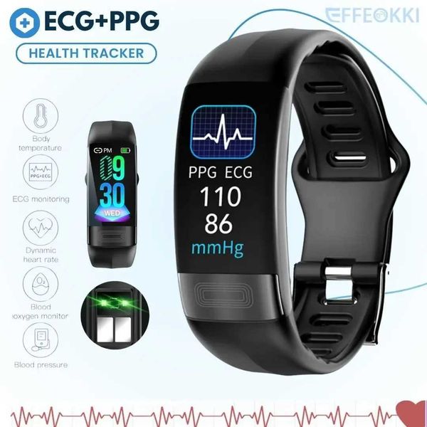 P11PLUS Blood Pressure Ekg Health Smart Watch Mens Fitness Bracelet With Pressure Measurement ECG Distance Bracelet Y240817