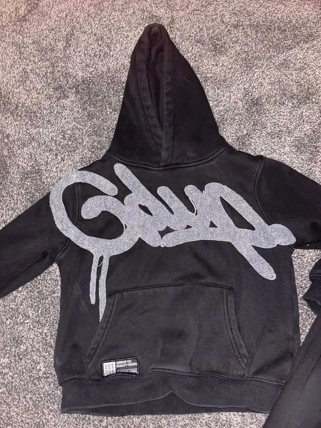 GDUP strt style Fashion Letter Printing Cotton Hoodies Harajuku Hip Hop Punk Men Oversized Hoodies Sweatshirts Casual Jacket X250910