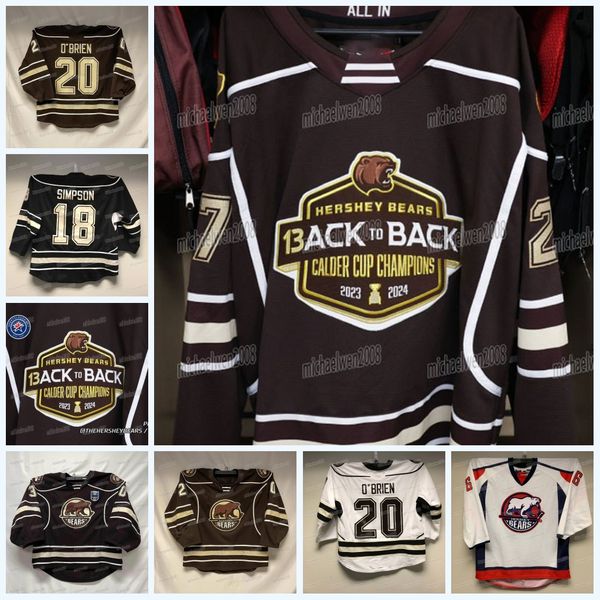 Hershey Bears 2024-25 Special Hockey Jersey McIlrath Joe Snively Alex Limoges Pierrick Dube Ethen Frank Michael Sgarbossa Michael Vecchione