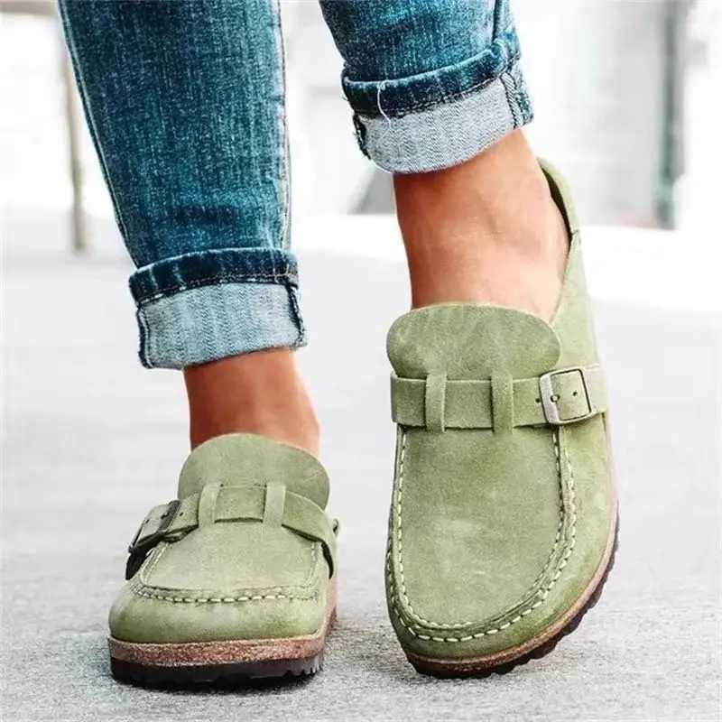 Gacimy Women Cork Footbed Clogs Sandals With Adjustable Buckle Cozy Arch Support Men Mules Retro Suede Clogs Slippers Home Shoes W250905