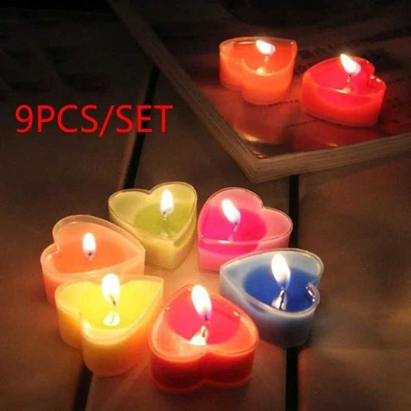 9pcs-set Shaped Candles Scented Candles Wedding Decoration Vntines Day Gift Rantic Marriage Paraffin Wax CandlesT250116