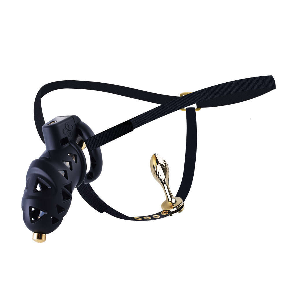 Rattlesnake BDSM Cock Cage Wearing plug Support Belt Catheterize Captivity Penis Chastity Cage For man