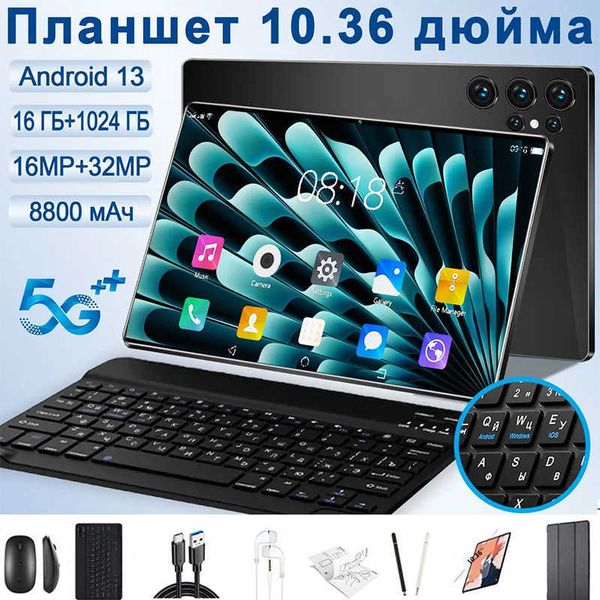 Tablet PC S23 Russian Ozon Local 10 inch Android Tablet 5G Full Network Call Gaming Office and Learning z250205
