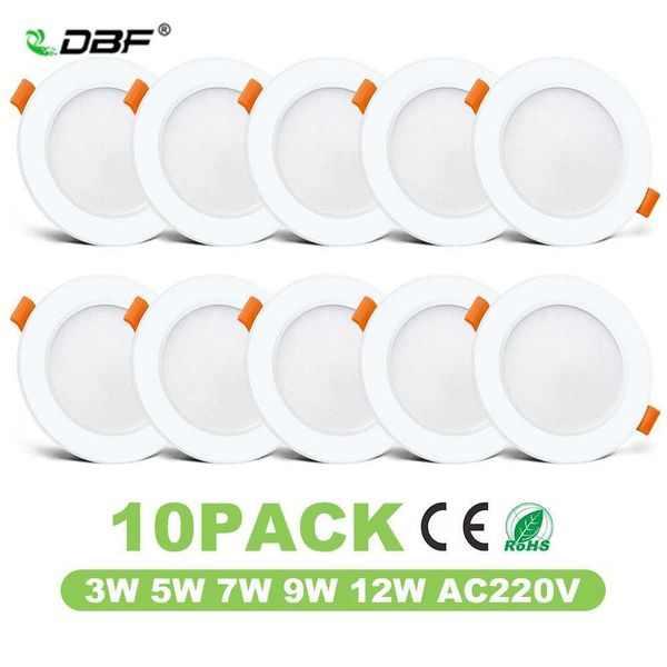 10pcs-batch LED tube light 220V spotlight 3W 5W 7W 9W 12W embedded LED tube light cold and warm white household light CL240830