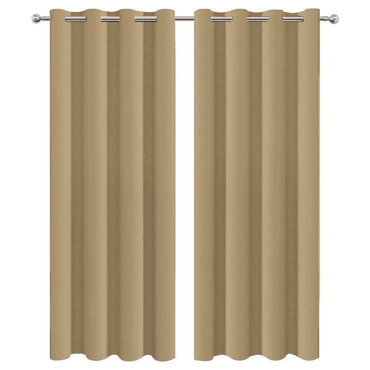 B368 curtains solid color curtains high precision finished curtain fabric blackout fabric wholesale