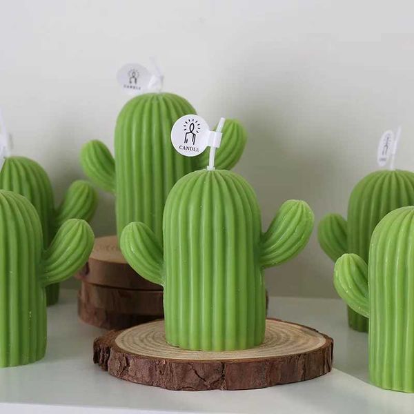 1 cactus scented candle soy wax scented candle used for New Year decoration of houses photo props home decoration candles W240813