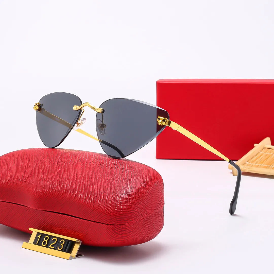 Mens and Women Sunglasses Designer Glasses Antireflection Fashion Mirror letter print eyeglasses big Irregular Eyewear Classic Rimless Retro Sonnenb