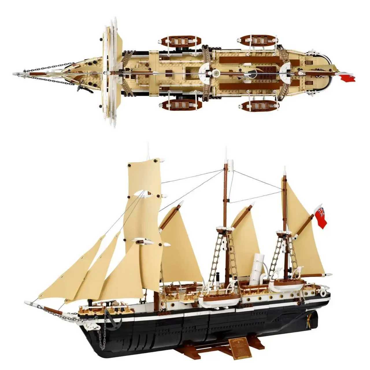 Creative Legend Boat 10335 Durable Boat Model Building Block Kit Toy Educational Toys St. Fit Birthday and Halloween Gifts L250721