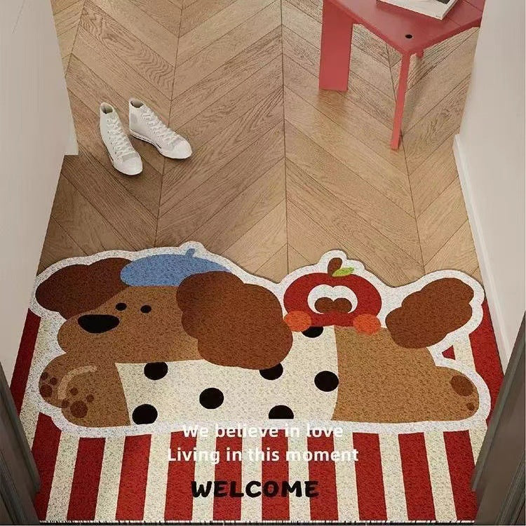 Entrance Floor Mat Wire Ring Non-slip Foot Mat Carpet Entrance Mat Porch Door Mat