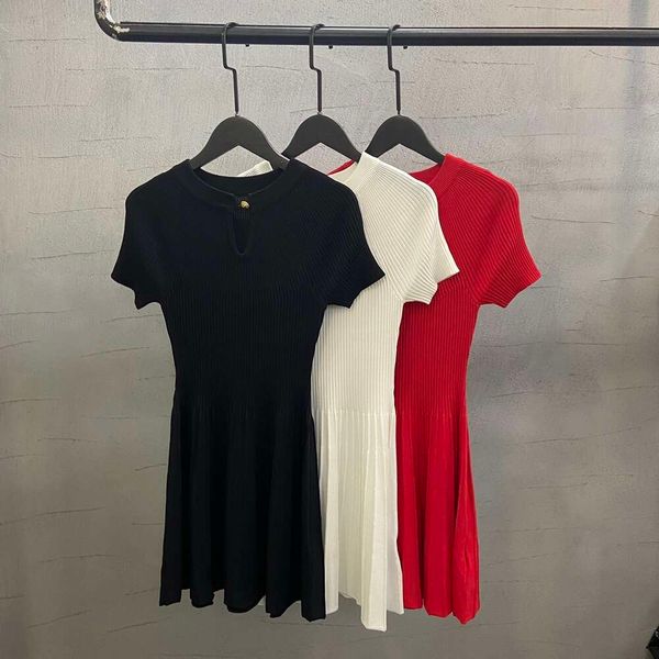 2024 Women&#039;s Clothing Stylish Distressed Knit High Quality Chic Casual Dress Spring Summer New 425