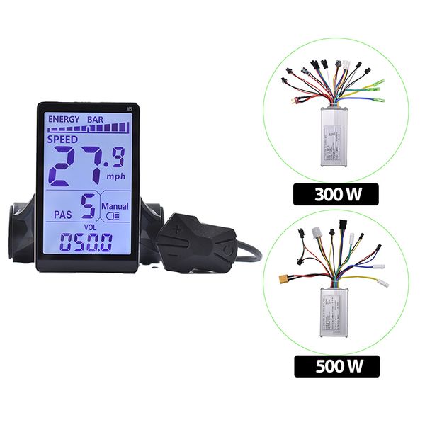 M5 24V 36V 48V Electric Bicycle Colorful Display E Scooter LCD Panel With USB UART For Mountain Electric Bike Parts