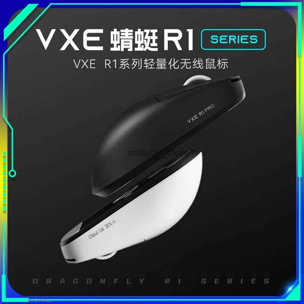 Mice Vgn Vxe Dragonfly R1 Mouse Three Mode Bluetooth Wireless R1 Se Pro Max Gamer Paw3395 Lightweight Ergonomic Mouse Pc Accessories Q240613