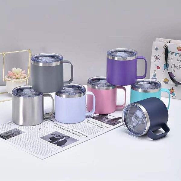 New 304 stainless steel insulated 14oz handle mug portable car minimalist gift coffee cup