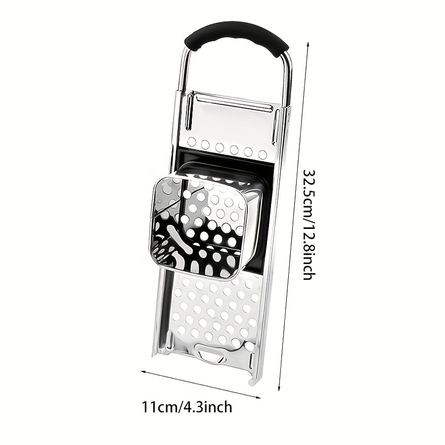 TEMU Stainless Steel Spätzle Maker Set - Manual , , Multi-functional Kitchen Tool For Homemade Noodles, Cheese, Vegetables, And Potatoes - Machine
