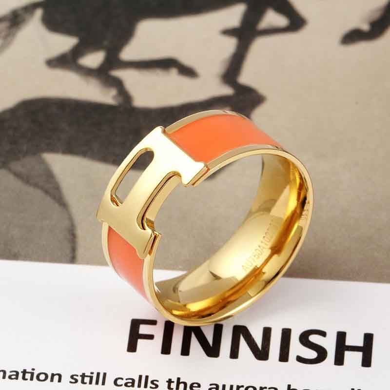 Ring Designer Ring Luxury Rings Jewelry Solid colour letter diamond design Rings Christmas Gifts Jewellery Temperament Versatile Styles Width 6MM si