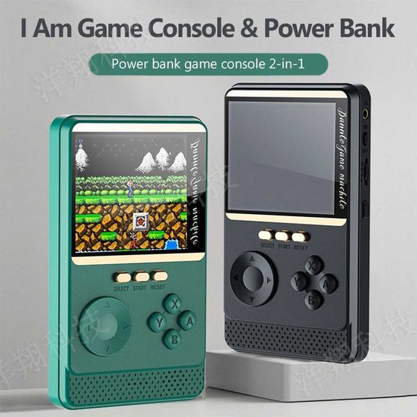 2-in-1 Q18 Game Console 6000Mah powerbank Handheld Game Players hine Console 500 Classic Games 3 Inch HD LCD SnT250110
