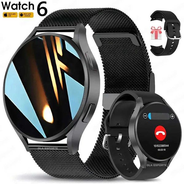 2024 New Call Smart Watch 6 Pro Rate Customer Dial Sport Men Wan smartwhatch Health Monitor Mens Smart Watch Y241114