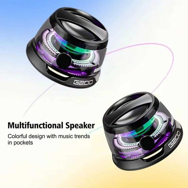 Fashion G200 Magnetic Portable Speaker HECATE Mini Sound Box 5.3 RGB Lighting Phone Holder True Wireless Z241224