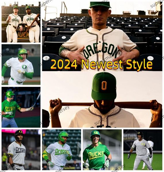 College Baseball Wears Custom Stitched Oregon Ducks Baseball Jersey Mens Youth Gabe Matthews Kenyon Yovan Aaron Zavala Robert Ahlstrom Brett