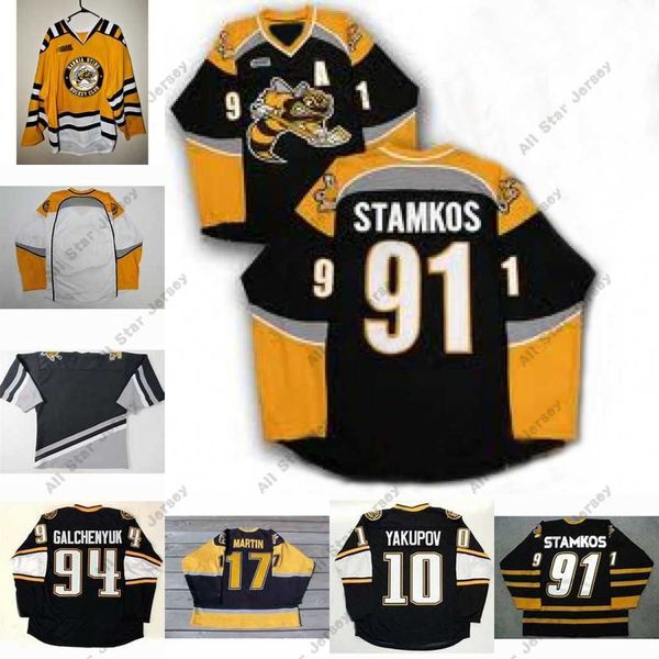 Hockey Jerseys Sarnia Sting Jersey 91 Steven 17 Martin Stamkos 94 Alex Galchenyuk 10 Nail Yakupov Mens Womens Youth Hockey Jersey
