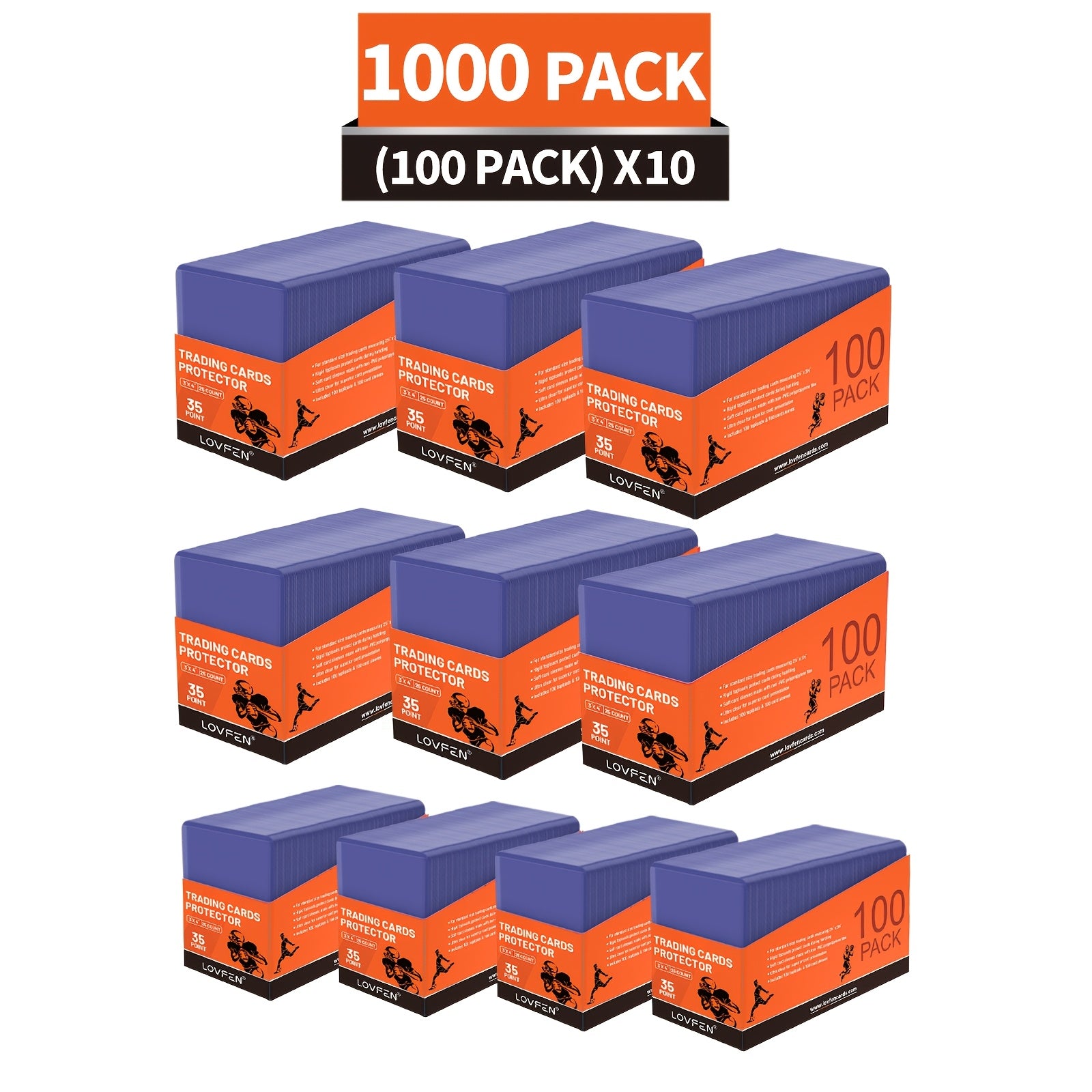 TEMU Lovfen High Transparent 3 X 4 Regular Card Holders Baseball, Soccer, Basketball, Hockey, Golf, Sports Card Top 1000 Cards