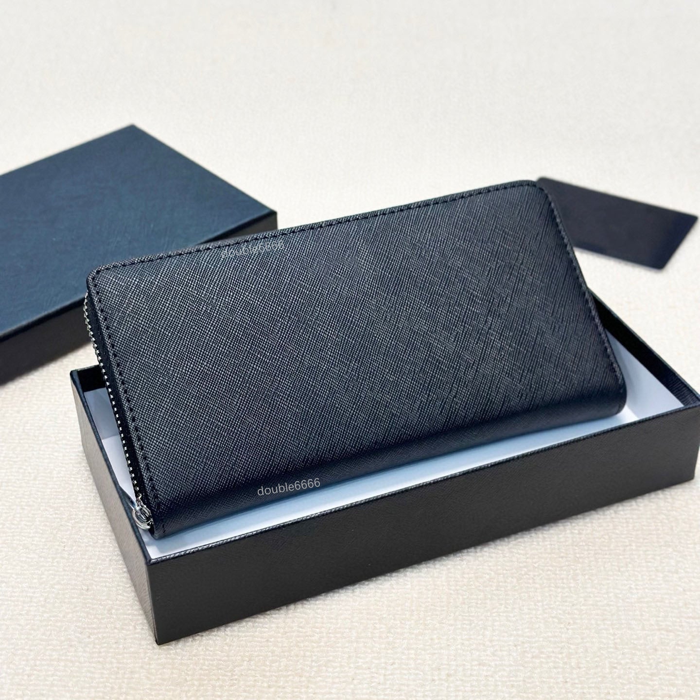 5A Quality Designer Men&#039;s Cross-Grain Leather Coin Purse Classic Women&#039;s Clutch Man&#039;s Credit Card Holder Business Card Holder wallet