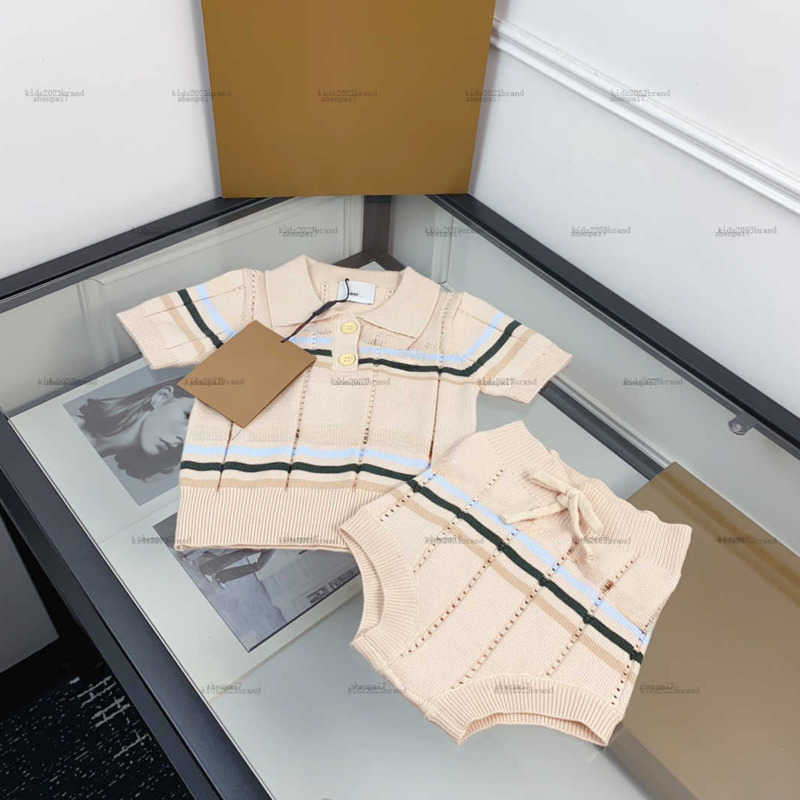 Top one newborn jumpsuits Knitting design toddler romper kids designer clothes baby Crawling suit T-shirt and bodysuit A141X04N102